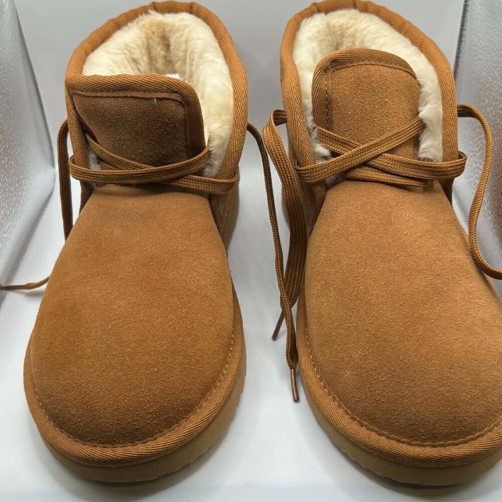 New Ausland Size 8 Women's Fur Boots - without tags - Picture 2 of 5